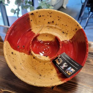 #660 Red and Cork Chip and Dip