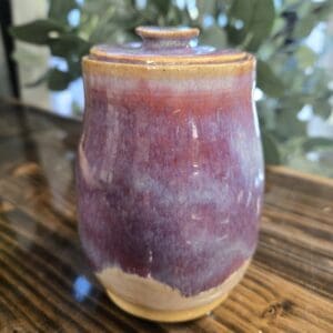 #937 Purple lidded jar