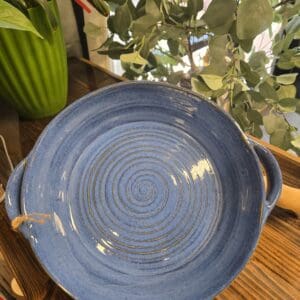 #940 Blue handled dish